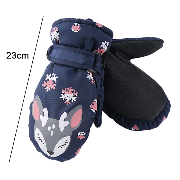 Vinterhansker for barn, vanntette skihansker for babygutter, vindtette og varme hansker for jenter