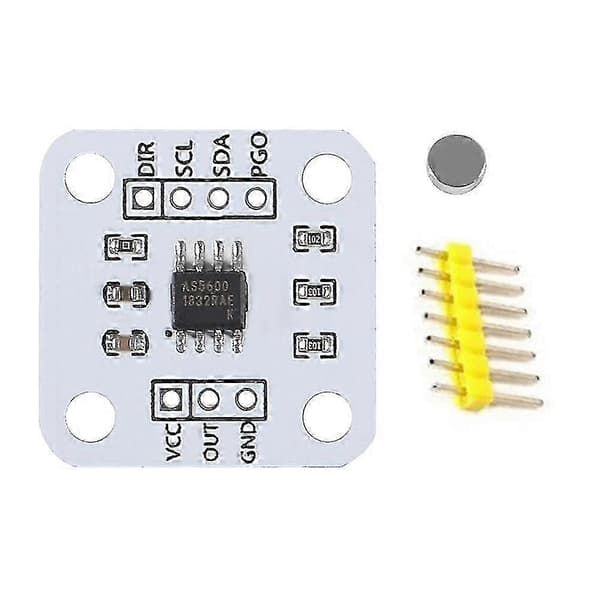 4 stk AS5600 Magnetisk Encoder Magnetisk Induktionsvinkelmålingssensormodul 12bit Høj Præcision