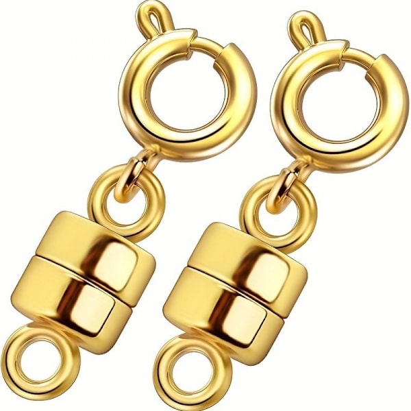 Pakke med 4 magnetiske smykkeklipskæder magnetisk klips magnetisk smykkeklips til DIY armbånd halskæde smykkefremstilling, magnetisk kædelukning