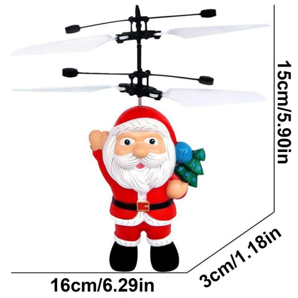 Jultomte som flyger flygplan, barnleksaker, God Jul, leksaker, flygplan, julklappar till barn Multicolor