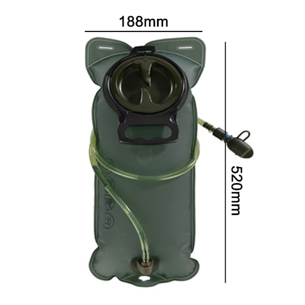 Vattenreservoar för Hydration, Läcksäker, Militär Vattenförvaringspåse, BPA-Fri Ersättning för Hydrationspack, för Vandring Cykling Klättring