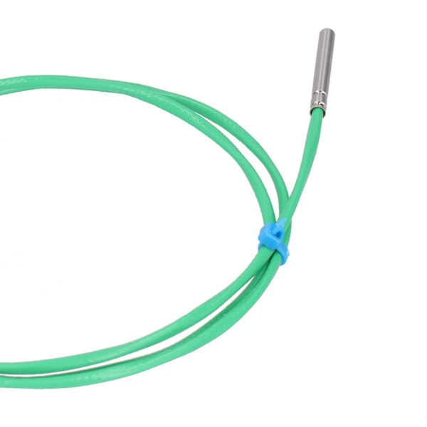 K-Type Termoelementsonde Silikon Super Blød Temperaturmålingsledning 0200℃ Grøn 4x30mm (5 meter)
