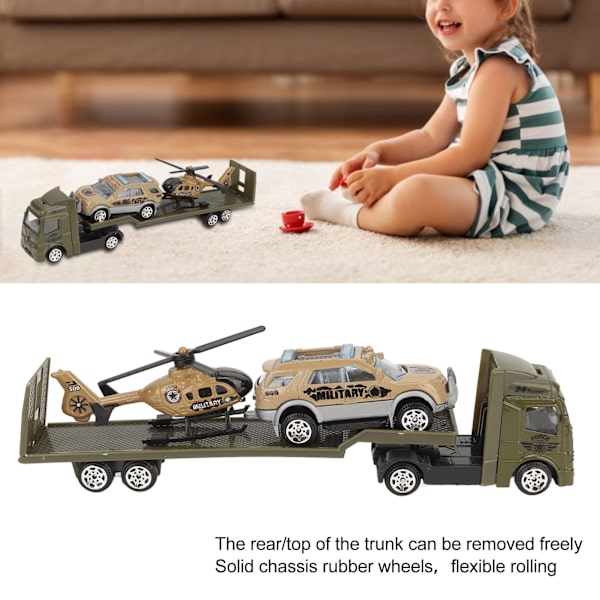 4 kpl setti 1: 64 Alloy Engineering Car Vehicle Playset Set Simulointi Rakennusperävaunu Tyyppi C