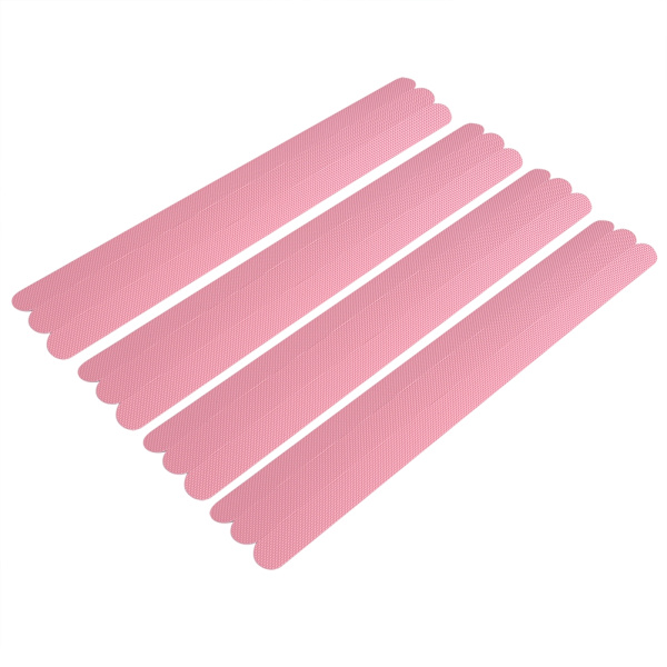 Badrumsanti-halktejp Säkerhet Halkfri Remsa Självhäftande Dekal för Badkar Keramiska Golv Rosa