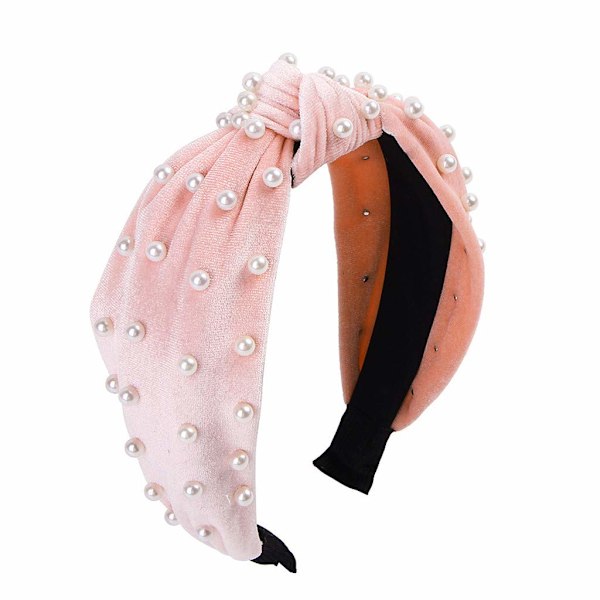Hårband för kvinnor Pärlhårband - 1 st Vridet Falskt Pärl Sammet Hårband Elegant Bling Hårclips Hårsnålar Hårkläder Barrette Stylingverktyg