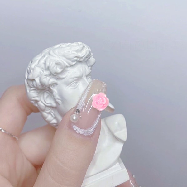 240 kpl Kukka Koristeita Kynsi Taidetta Charm tai korujen valmistukseen, 3D Litteä Takaosa Resin Beads Manikyyri Monivärinen Kukat