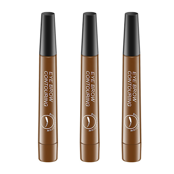 Øjenbryn Pen Øjenmakeup, Øjenbrynblyant med en Mikro-Gaffelspidsapplikator Skaber Naturlige Øjenbryn Ubesværet