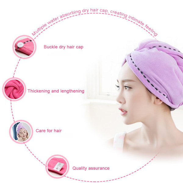 Hårhanddukar för kvinnor, 3-pack Supermjuka Absorberande Mikrofiber Turban Twist Hår Wrap