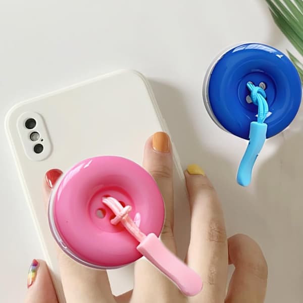Universal foldbar telefonringholder med grebsknapdesign, 2-pak[TT]