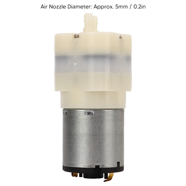 Mikroluftpump, Teknisk Plast, Låg Ljudnivå, Korrosionsbeständig, Mini Vakuumpump för Industri DC24V