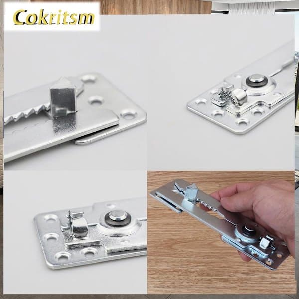 Sofaforbinder, metal, med skruer, 4 stk. sofaforbinder, modulær sofaforbinder, skruer, modulær sofa, møbelreservedele