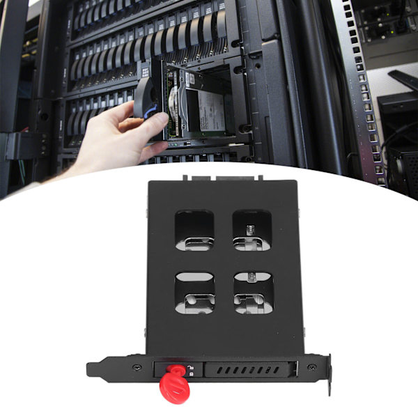 SATA HDD-fack i rostfritt stål, intelligent design, stöd för SATA SSD 6Gbps höghastighet, 2.5 PCI hårddiskhölje