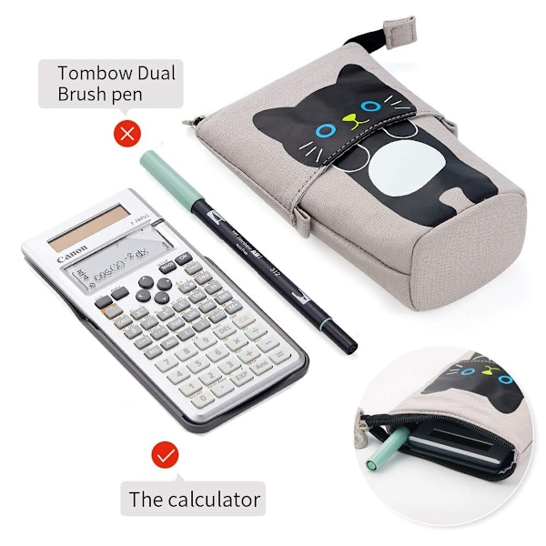 Stor Kapacitet Blyantstift Etui Box Organizer Stor Opbevaring til Bullet Journal