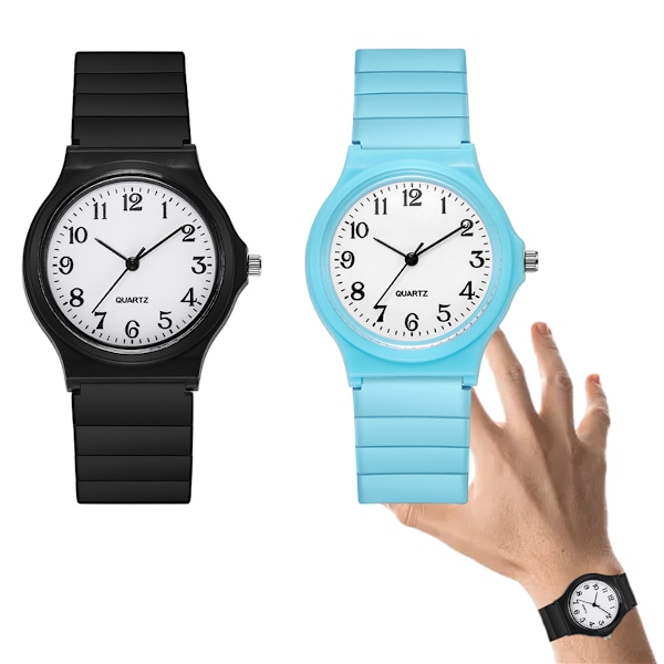 Armbåndsur, Mode Simpel Kvarts Ur Vandafvisende Mini Ultra-Tyndt Analogt Ur til Studerende