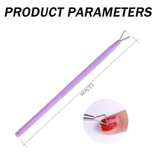 2 stk Metall Neglebåndskyver og Kutter Remover Aceton Gel Neglelakk Skreller Skrape Holdbar Manikyr Pedikyr Rengjøringsverktøy