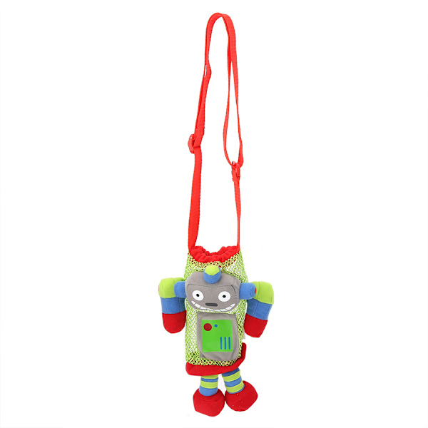 Barnens Dricksflaska Väska Påse Bärar Baby Cartoon Vattenflaska Handväska med Handtag (Robot)