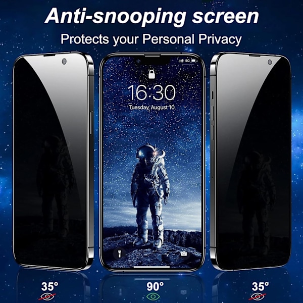 2 kpl iPhone 13 / 13 Pro Privacy / Yksityisyysnäytönsuoja