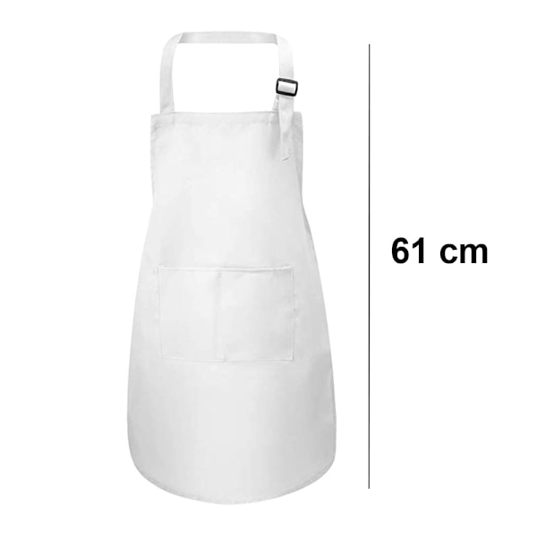 1 sett Barn Forklær og Hattsett og Ermer Barn Kokk Forklær for Matlaging Baking Maling Overalls Barnehage Maling Kunst