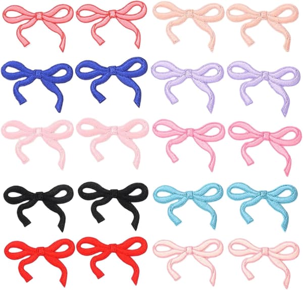 20 sløyfelapper til å stryke på, 20 røde Assorted Color
