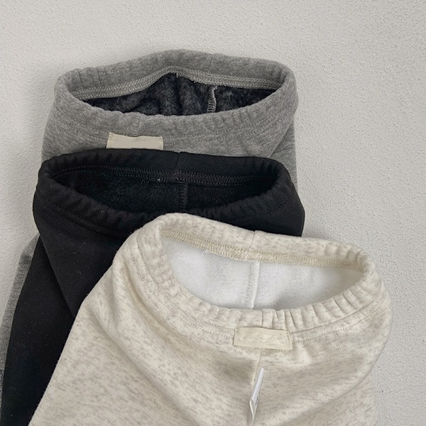 Bebisens extra tjocka varma fleecebyxor, höst- och vinterplysch-leggings (svart)