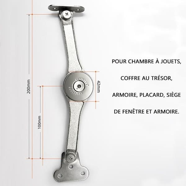 AIMOONSA Zinklegering Soft Close Hængsel, Justerbar 75°/90°/110° (2-pak)