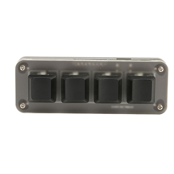 Programmerbar Tangentbord USB 4 Tangenter Mini Bärbar Mekaniskt Tangentbord HID DIY Programmerbart Tangentbord RGB OSU Speltangentbord