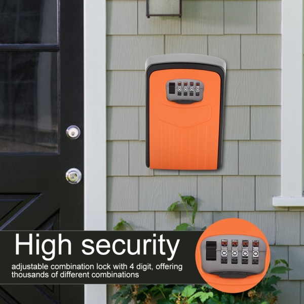 Solidx Säkerhetsnyckellåda Väggmonterad Rumskort Nycklar Förvaring