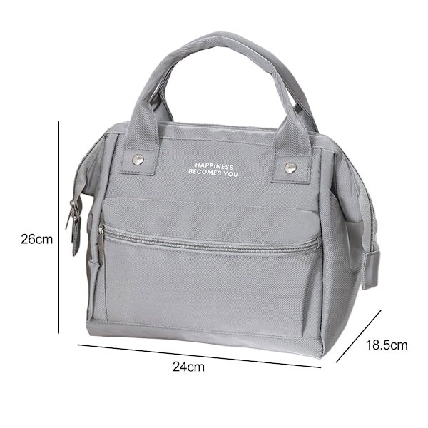 Lunchväska för Män/Kvinnor Lunchtote Väska Isolerad Lunchbox för Arbete Picknick Skola
