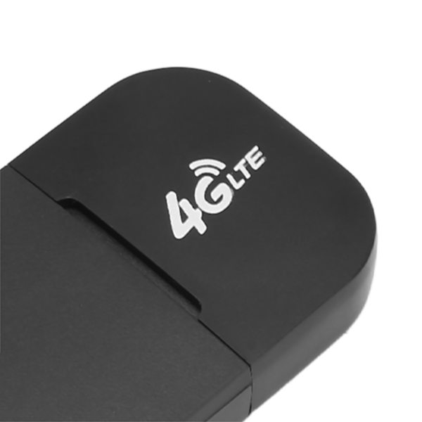Mobil WiFi Hotspot 4G LTE 150Mbps USB Bärbar WiFi Router med SIM-kortplats för utomhusresor Svart