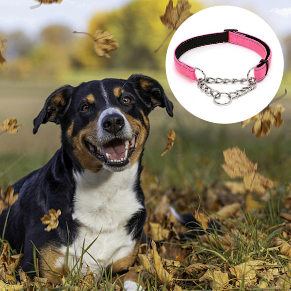 Halsband för hundar, kedjehalsband, halsband för reaktiva hundar, justerbara stryphalsband för husdjur,