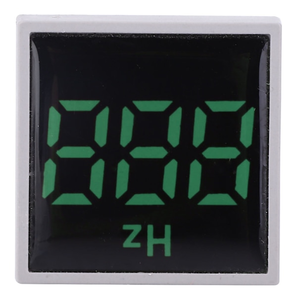 Kvadratisk Digitalt Display LED Indikationslys AC100~380V 20~75Hz Frekvensmåling (Grøn)