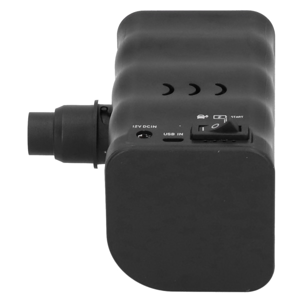 Svart multifunktionell luftpump USB -laddning bärbar trådlös