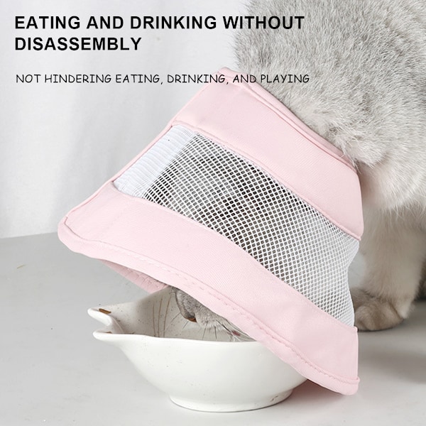 Mjuk kattkon krage för att stoppa slickning och repor sår, kattkon, justerbar krage efter operation