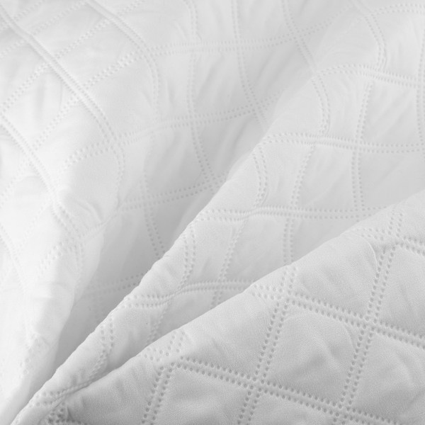 Waterproof Breathable Bed Fitted Sheet Mattress Pad Protector Bedding Cover White(200*200cm)