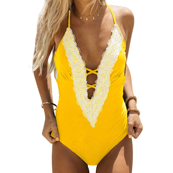 Mode Kvinders Vintage Blonder Bikini Sæt Strand Badetøj Badetøj