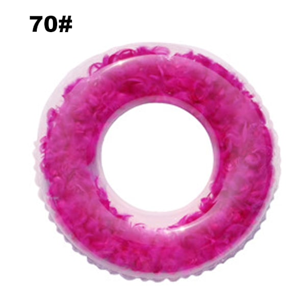 Uppblåsbar Transparent Badring Tjock Sekvenser Fjäder Uppblåsbar Pool Flytande Ring