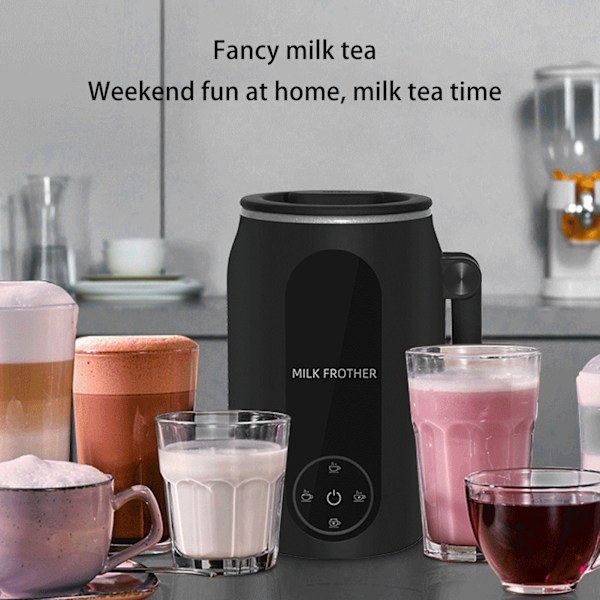 Elektrisk melkeskummer Automatisk varm og kald skummaker og melkevarmer for Latte Cappuccino Macchiato EU-plugg 220V