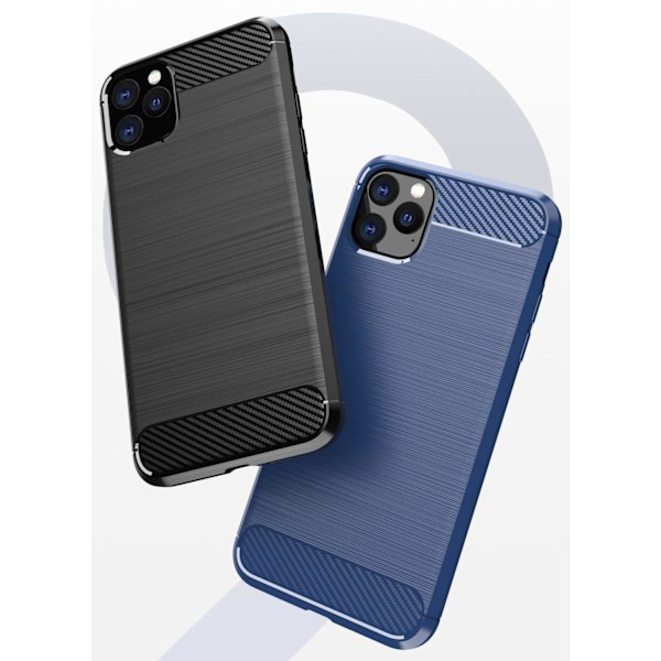 iPhone 11 Pro, Armor Carbon, TPU-skal, Blå Blå