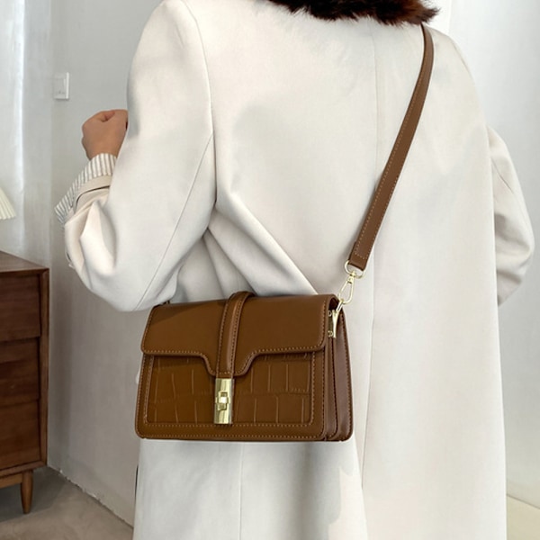 Damväska, liten crossbody-väska, axelväska, liten handväska, kuvertväska, trendig mångsidig kvällväska