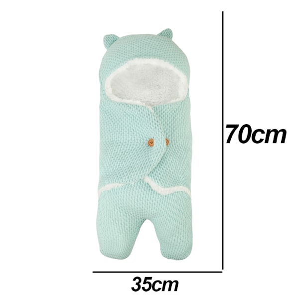 Efterårs- og vinterbaby sovepose i tykt fleece