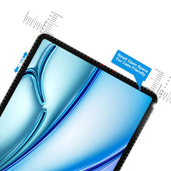 iPad Air 11, skärmskydd, härdat glas