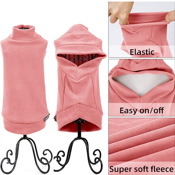 Fleece Hundetrøje - Blød Vest Tykkelse Varmt Kattesweater Hvalpe Tøj Sweater Vinter Sweatshirt Kæledyrs Pyjamas