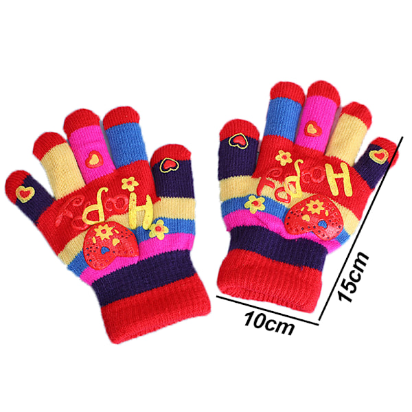 Hanske for barn, jenter/gutter, unisex, varme og myke vinterhansker