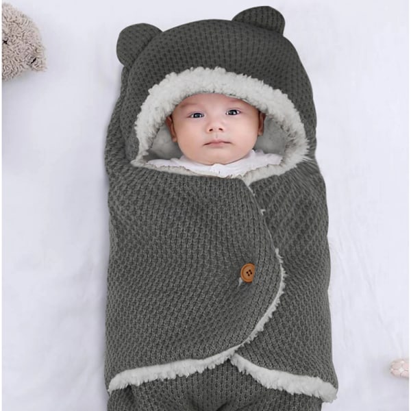 Babyfilt för Pojkar och Flickor, Söt Nyfödd Swaddle Wrap