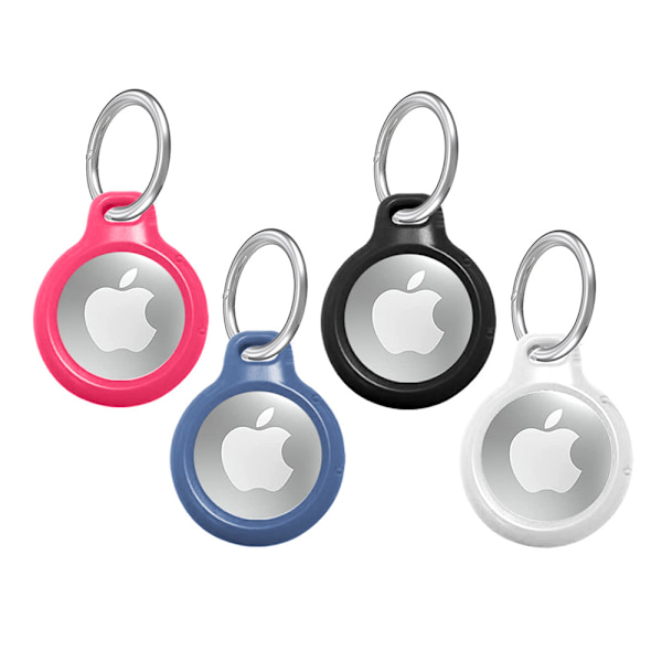 4 stk. vanntette flytende silikon beskyttende luftmerkeboks for Apple Airtag