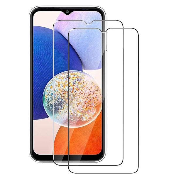2 stk. Hærdet glas Samsung Galaxy A14 - Skærmbeskytter Transparent