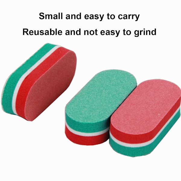 Mini Nagelfilarblock, 100/180 Korn Svamp Nagelfilar för Akrylnaglar, Mini Polerblock Manikyrverktyg