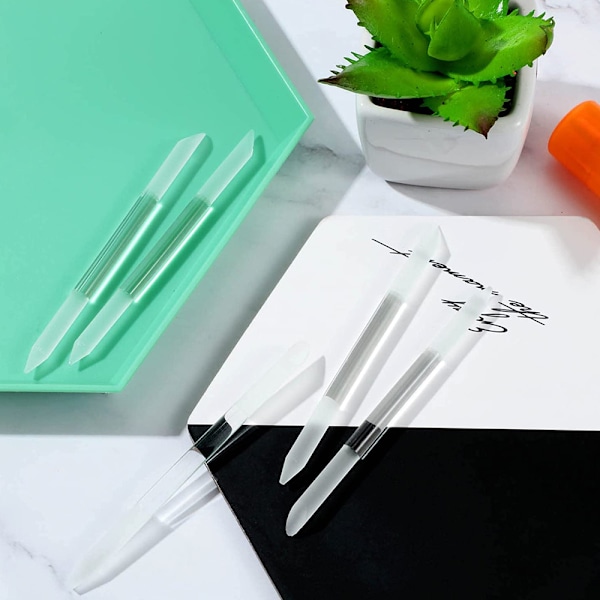 Glas Neglebåndspusher, Neglefiler Manikyr Stick Neglepleje, Tjekkisk Præcisionsfiling Neglebåndsfjerner
