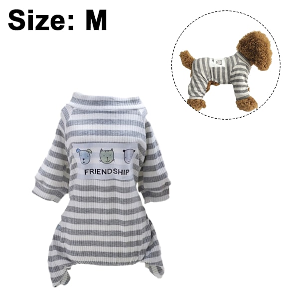 Hundkläder för små hundar flickvalp pyjamas långärmad onesie varma rockar tröjor outfit