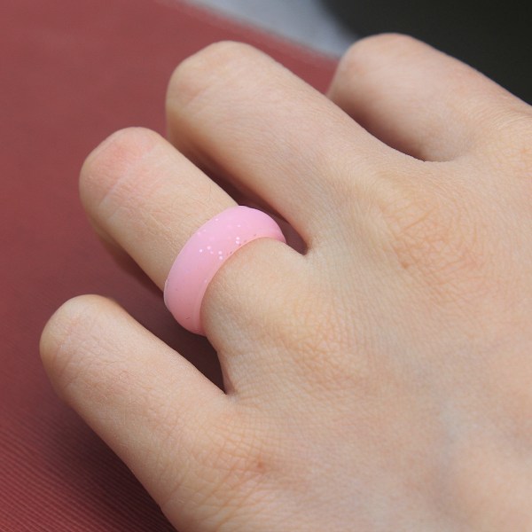 7 st Silikon Bröllopsringar för Kvinnor - Gummiband - 5,7 mm Bredd, 2 mm Tjocklek för Kärlek, Par, Souvenir och Aktiv Utomhusövningsstil